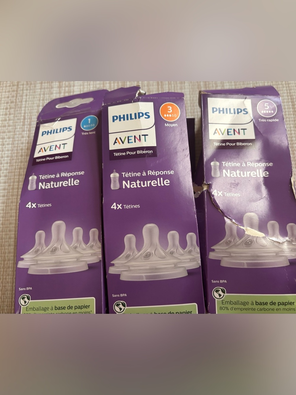 Philips AVENT Natural Baby Bottle Nipples - Purple